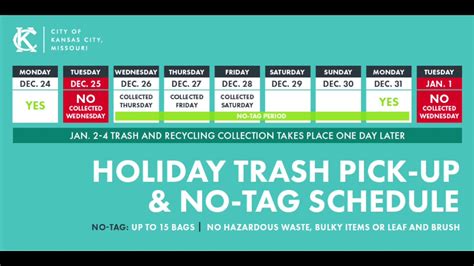 Constable sanitation holiday schedule. Labor Day: September 2nd - One-day delay for all garbage and recycling. Veterans Day: November 11th - One-day delay for all garbage and recycling. Thanksgiving: November 28th and 29th - One-day delay for Thursday garbage and recycling. Christmas: December 24th, 25th and 26th - One day delay for Wed, Thurs, and Friday garbage and recycling. 