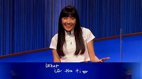Constance Wu struggled to censor herself on Celebrity Jeopardy!, Sunday, especially when she tried to answer the Final Jeopardy! clue: “A New York Times headline about this disaster.... 