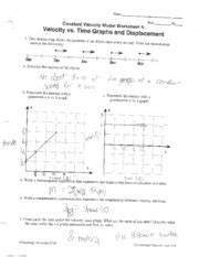 Constant Velocity Model Worksheet 4 Answers Promotiontablecovers