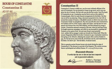 Constantius 2 biography examples