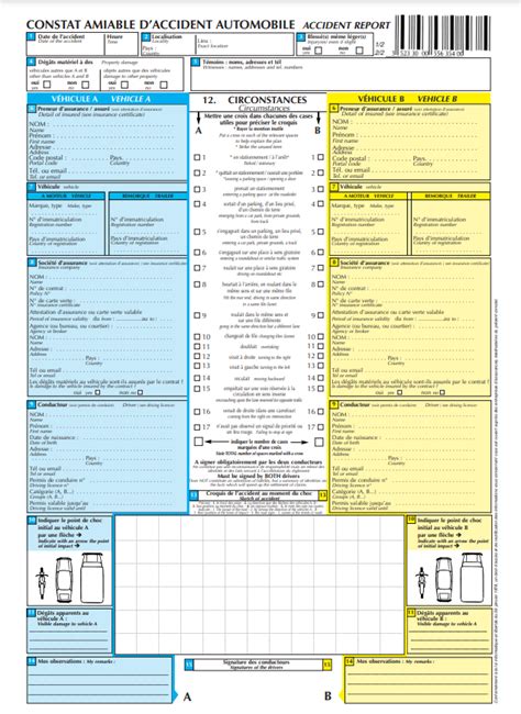 Constat amiable ipad.  Description Constat Amiable Acheter Lot De 4 Constats ...
