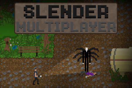  Slender Multiplayer. Pixel-art Slenderman wit