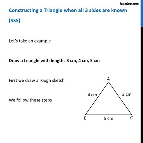 Constructing A Triangle With 3 Known Sides