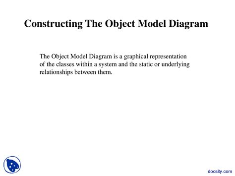 Constructing the Object Model