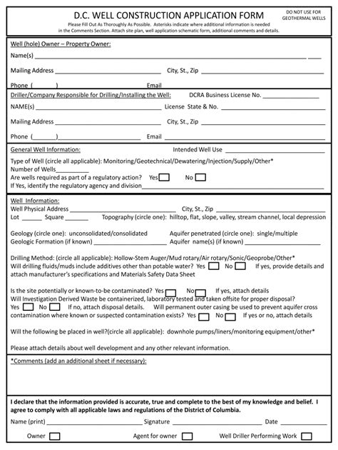 Construction Application Form Fill Out and Sign Printable PDF