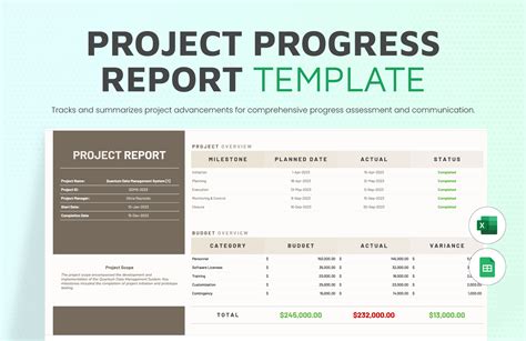 Construction Progress Report Template Excel Excel Templates