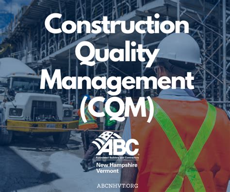 Construction Quality Management (CQM) Training