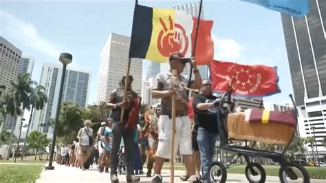 Construction controversy: Native Americans protest against new developments in Miami
