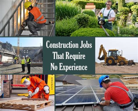Construction jobs no experience near me. .  ...