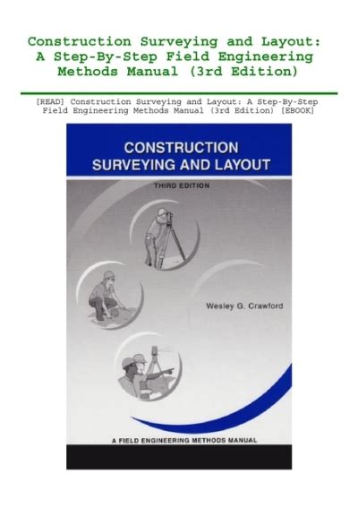 Construction surveying and layout a step by step field engineering methods manual 3rd edition online free. - Información para la disolución del matrimonio sin hijos menores de edad.