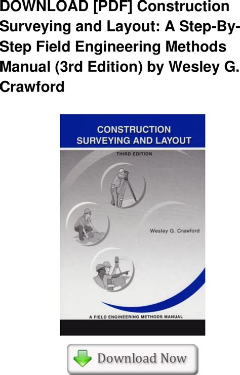 Construction surveying and layout a step by step field engineering methods manual. - Lavorazione e addestramento del pesce e della carne e manuali.