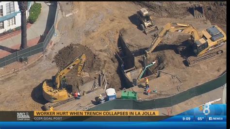 Construction worker freed from trench at site in La Jolla Shores