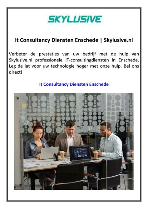 Consultancy diensten