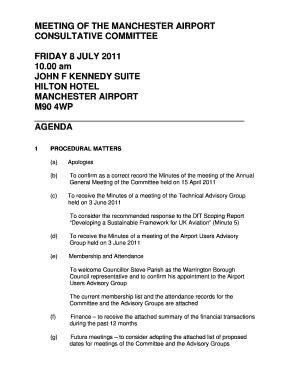 Consultative Committee Manchester Airport