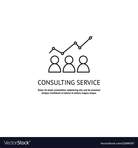 Consulting Service Logo Royalty Free Vector Image