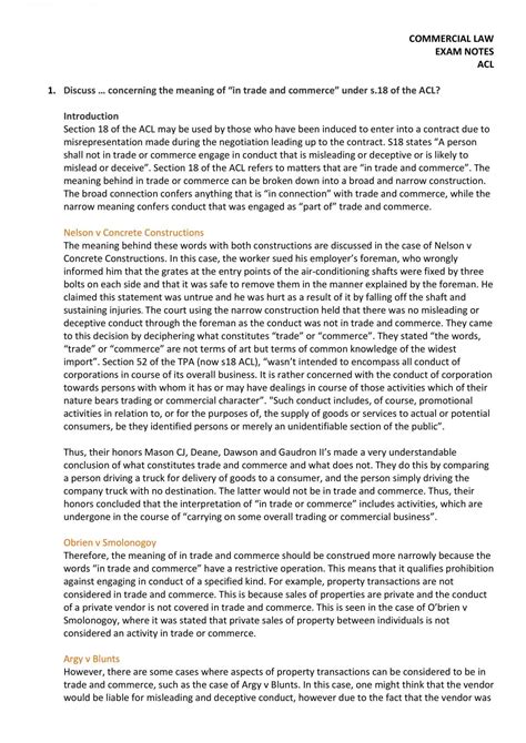 Consumer Law Exam Problem Questions And Answers