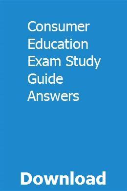 Consumer education exam study guide answers. - White rodgers thermostat manual model 1f85 275.