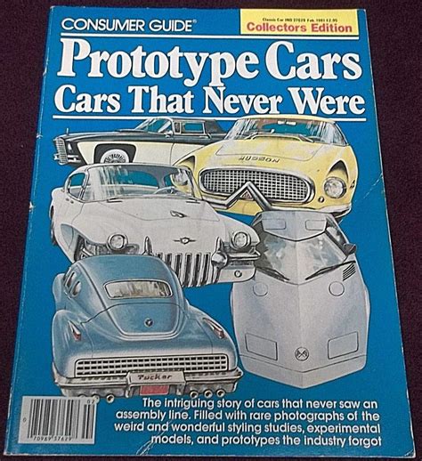 Consumer guide prototype cars cars that never were. - The storied life of a j fikry a guide for.