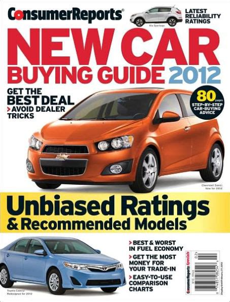Consumer reports new car buying guide 2012. - Répertoire des centres de recherche en enquêtes sectorielles.