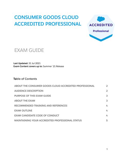 Consumer-Goods-Cloud-Accredited-Professional Exam