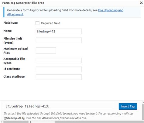Contact Form 7 Drag and Drop Files Upload Addon