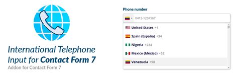 Contact Form 7 International Phone Input by rednumber CodeCanyon