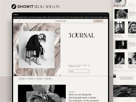 Contact Form Blogger Showit Add On Page Showit Template Etsy