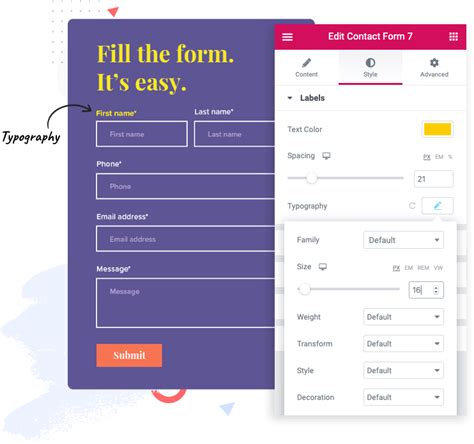 Contact Forms 7 Widget for Elementor Contact Forms 7