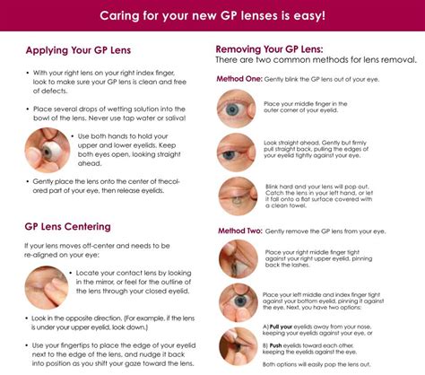 Contact lens insertion, removal and care - Moorfields