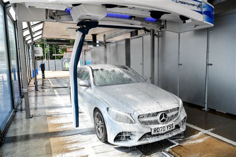 Contactless car wash. This solution penetrates and lifts dirt and road film from the vehicle’s surface. Using a high-pressure water spray, the dirt is removed. The vehicle is then rinsed with … 