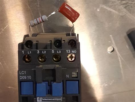 Contactor coil snubber.  These noise spikes mayinterfere with associated eq...