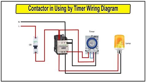 Contactor wiring diagram with timer.  Learn how to safely wire timer switches and ...