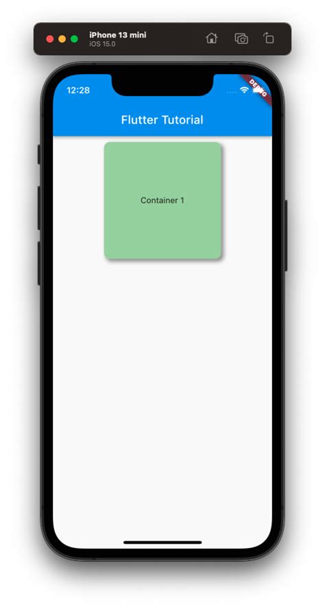 Container BoxShadow Example in Flutter