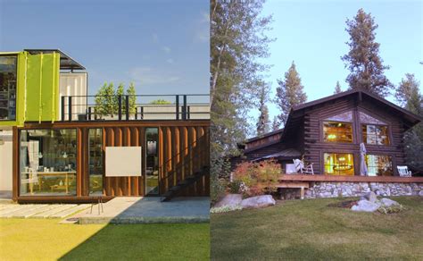 Container Home vs. Log Cabin - Freedom Residence