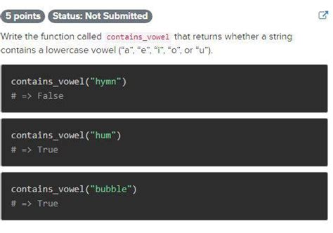 Contains a vowel codehs. .  ...