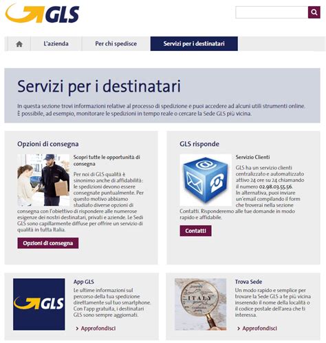 Contattare servizio clienti GLS - Servizio Assistenza Clienti .it