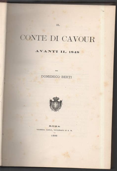 Conte di cavour avanti il 1848. - Toyota crown royal saloon owner manual.