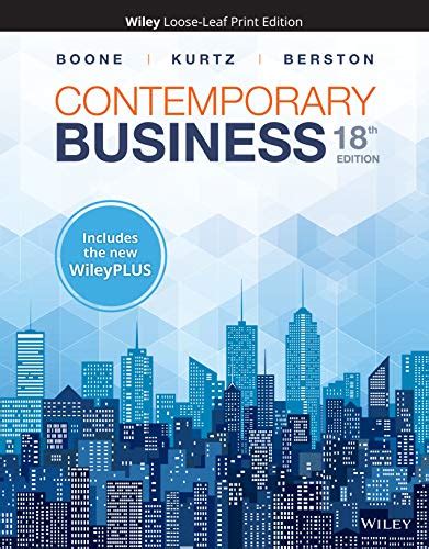 Contemporary Business With Wileyplus Code