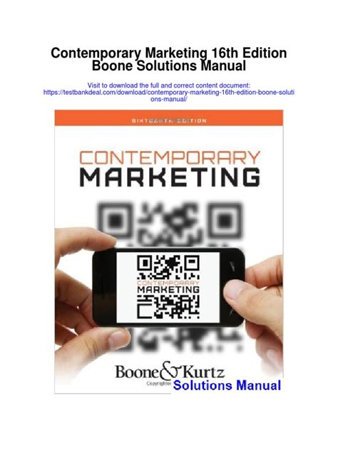 Contemporary marketing by boone 16th edition paperback textbook only. - Toshiba qosmio x300 hq repair service manual download.
