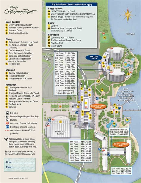 Contemporary resort map. DISNEY’S CONTEMPORARY RESORT – SECOND LEVEL ©Disney RoomSquare Ceiling EntranceTheatreSchool U Banquet Capacity FeetWidthLength Height Width HeightStyle Room Conference Shape Rounds Reception Fantasia Ballroom 44,250 150 295 26 14 14 4,050 2,280 • • 2,420 3,850 Fantasia G, H, J (each) 10,350 69 … 