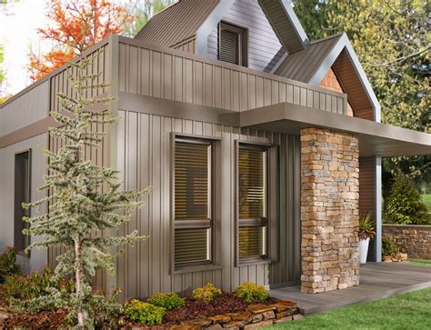 When perusing exterior ideas for more traditional homes, you’ll notice that exteriors are usually comprised of brick and wood shingles, while stone and metal siding are popular contemporary options for more modern homes. If you’re on a tight budget, vinyl siding is a more affordable option; if money is not an issue, stone is beautiful but .... 
