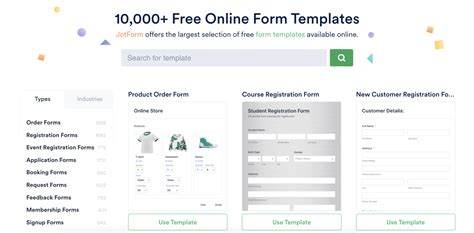 Content Forms Form Templates JotForm