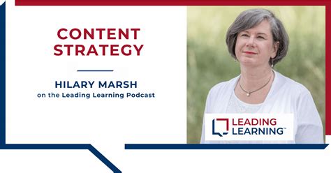 Content Strategy with Hilary Marsh - leadinglearning.com