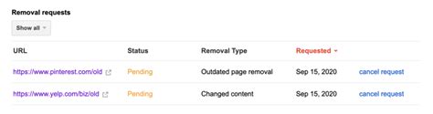 Content removal request form.  Collect and manage requests to remove or update outdated onlin...