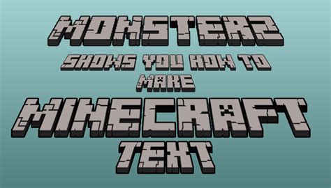 Contest Entry Minecraft Style Font! With Minecraft Blog