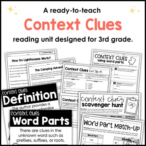 Context Clues Coloring Workshee
