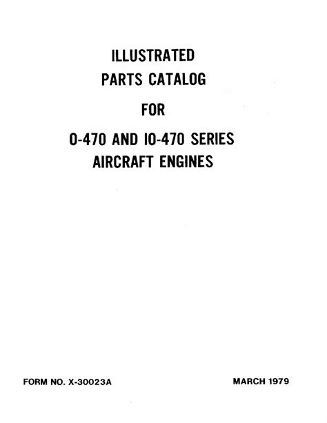 Continental aircraft engines o 470 io 470 parts manual. - Panasonic nv md10000 service manual repair guide.