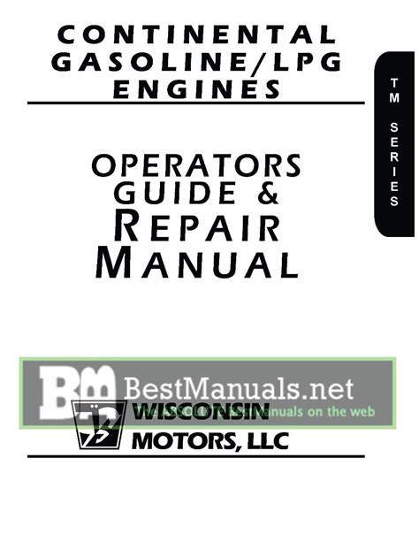 Continental tm20 tm27 gasoline lpg engines tm series workshop service repair manual 1. - Vw golf mk4 factory repair manual.