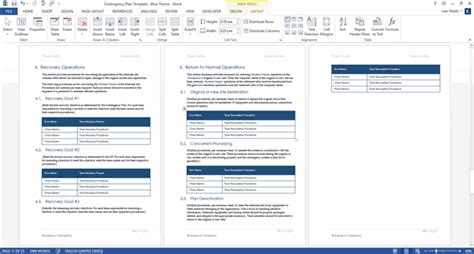 Contingency Plan Templates Ms Office Templates Forms Checklists For Ms Office And Apple Iwork