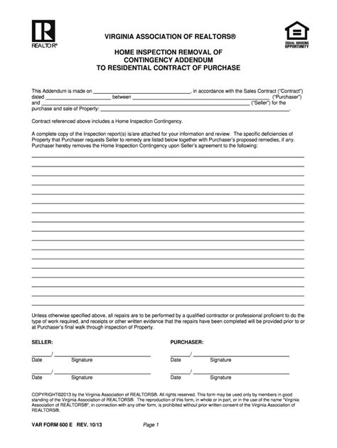 Contingency Removal Form Template Release of Contingency Form